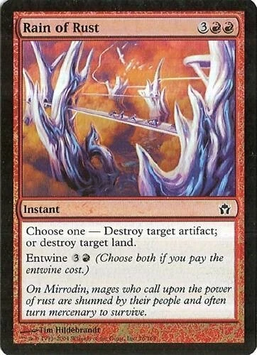 MTG - Fifth Dawn - Rain of Rust - 2X - Foil - NM - Image 1 of 1