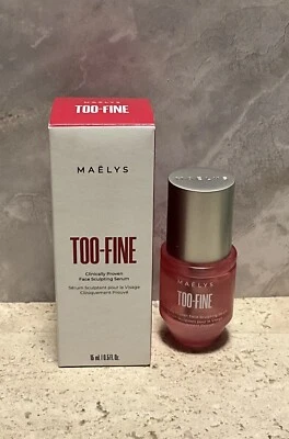 Maelys TOO-FINE Clinically Proven Face Sculpting Serum 15 mL. / 0.5 Fl. Oz. NIB  - Image 1 of 3