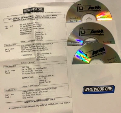 6/19/10 CMT COUNTDOWN USA CO-HOST JASON ALDEAN; BRAD PAISLEY; JOSH THOMPSON - Image 1 of 3