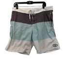 Billbong Mens Boardshorts Surfshorts Size 36 Blue White Recycle Series
