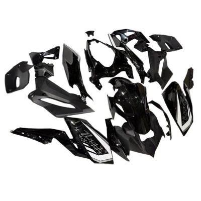 Black Fairing Kit for Kawasaki Z400 2018 2019 2020 Injection Plastic Bodywork Foto 1 de 4