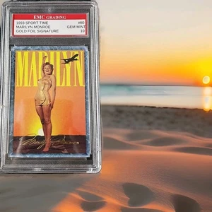 Marilyn Monroe Sport Time Gold Foil Signature 1993 - Picture 1 of 2