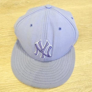 NY Yankees New Era 59FIFTY Mütze lavendel lila tailliert 7 5/8 flacher Schirm bestickt - Bild 1 von 10