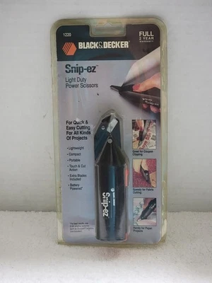 TIJERAS ELÉCTRICAS BLACK & DECKER SNIP-EZ LIGERAS MODELO 1220 - NUEVAS SELLADAS Foto 1 de 2