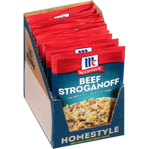 McCormick Beef Stroganoff Sauce Seasoning Mix 1.5oz Pack of 12 Easy Meal Prep - Picture 1 of 7