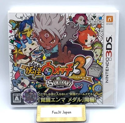 Nintendo 3DS Yokai Watch 3 Sukiyaki Japanese Level 5 Brand New Factory Sealed - Image 1 of 4