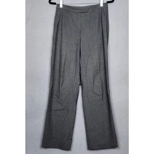 EMPORIO ARMANI Dress Pants Womens 27X30 Gray Straight Leg Wool Business Career - Picture 1 of 18