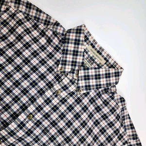 L.L. Bean Men’s M Plaid Button Down Shirt Wrinkle Resistant 100% Cotton - Picture 1 of 6