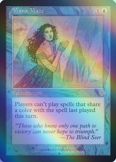 Magic The Gathering Mana Maze Foil English Invasion INV Blue - Image 1 of 1
