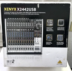 Behringer Xenyx X2442USB Mixer with USB and Effects - Picture 1 of 4