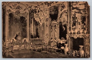 Vintage Potsdam Schloss Sanssouci Konzertsaal Postcard Friedrich d. Grossen - Picture 1 of 2