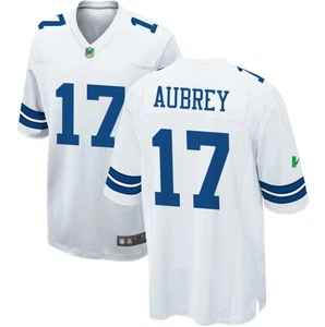 #17 Brandon Aubrey Cowboy weiß V-Ausschnitt Trikot volle Größe S-5XL TMB6451 - Bild 1 von 2