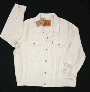 Giacca camionista LEVI STRAUSS bianca vestibilità standard - XL 723340292 nuova con etichette nuova con etichetta - Foto 1 di 7