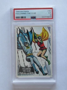 Topps 1966 Batman Following The Clue #40 PSA 5 - Black Bat - Picture 1 of 3