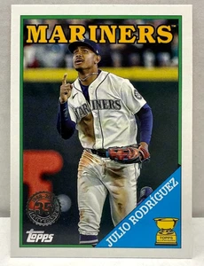 2023 Topps #2T88-32 Julio Rodríguez 1988 Topps 35th Anniversary Mariners - Foto 1 di 2