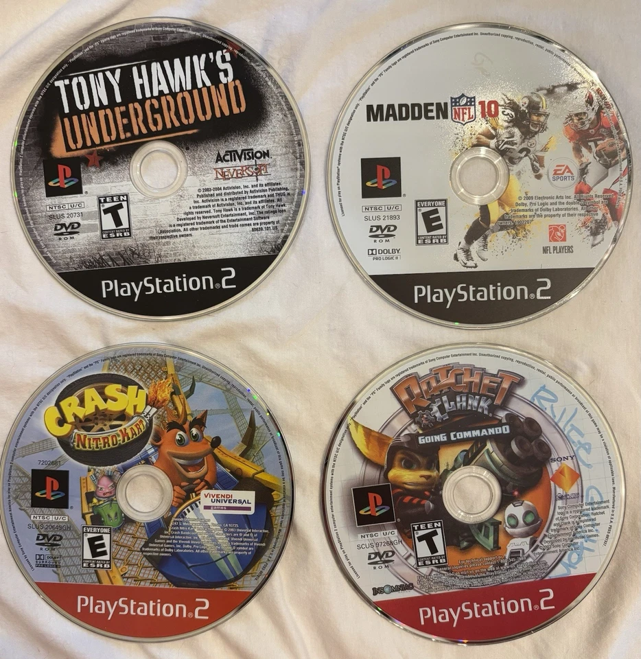 Ps2 Games (Underground, Madden 10, Nitro Kart, Going Commando) - Image 1 of 1