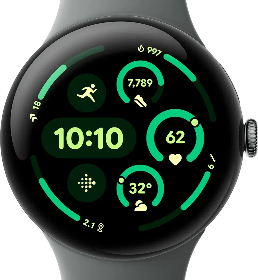 Google Pixel Watch 3 45mm Bluetooth Matte Hazel Sportarmband Hazel - Bild 1 von 1