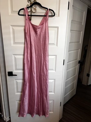 Lauren Ralph Lauren 100% Silk Gown Pink Size 10 - Image 1 of 4