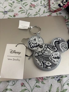 NWT Vera Bradley Disney Mickey Mouse Zip Bag Charm / Key Fob / Coin Purse - Picture 1 of 7