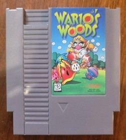 GREAT SHAPE Wario's Woods Nintendo NES Cartridge Tested Authentic LAST NES GAME