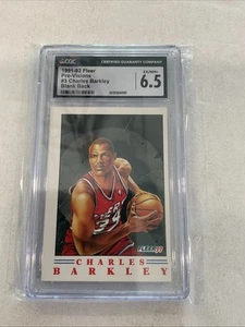 Blank Back Error 1991-92 Fleer #3 Charles Barkley HOF Pro-Visions 76ers CGC♨️🏀Q - Picture 1 of 4