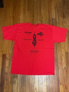 Vintage Slipknot Shirt Mens XL Red 2005 Tour Subliminal Verses Band Y2K Crew Tee - Picture 1 of 6