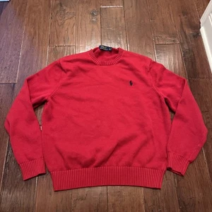 Suéter Polo Ralph Lauren Para Hombre XL-Rojo -100% Algodón - Imagen 1 de 9