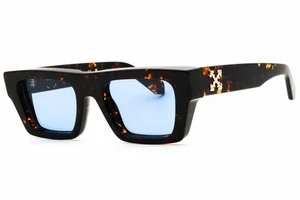 OFF WHITE OREGON OERI145S25PLA0016045 Sunglasses Havana Frame Blue Lenses 52mm - Picture 1 of 4