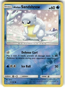 Pokemon - Alolan Sandshrew - 19/145 - Common - Reverse Holo - Sun & Moon Guardia - Picture 1 of 2