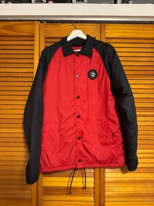 The Vans x The North Face Torrey Coach Jacket Red Water-Resistant Streetwear - Picture 1 of 11