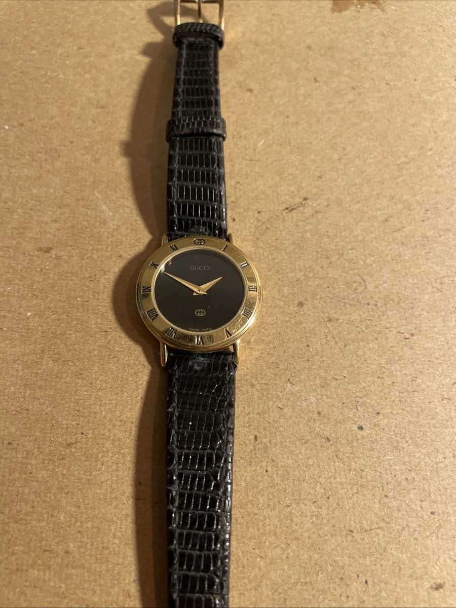 140 GUCCI 時計 レディース ゴールド 3000L ローマンベゼル GUCCI