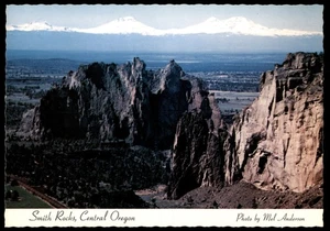 Smith Rocks Central Oregon Scenic Postcard by Mel Anderson Vintage - Picture 1 of 2