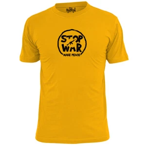 Mens Stop War Make Peace T Shirt CND Protest - Picture 1 of 3