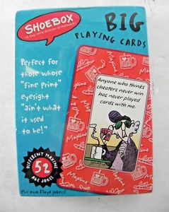 Hallmark Big Playing Cards 5" Maxine Shoebox Divertido 54 Juego de Cartas ¡NUEVO!! - Imagen 1 de 6