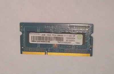 2GB Ramaxel DDR3 Ram 2GB 1Rx8 PC3 12800S-11-11-B3 HF - Image 1 of 2
