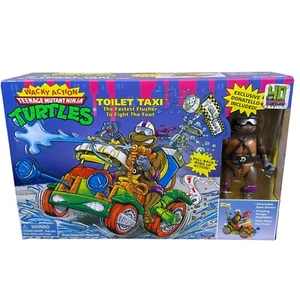 Taxi de inodoro Teenage Mutant Ninja Turtles 40 aniversario exclusivo de Playmates - Imagen 1 de 6
