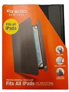 Solo New York Preston Universal Tablet Case 8.5" - 11", iPads 9.7", 10.5 Samsung - Picture 1 of 2