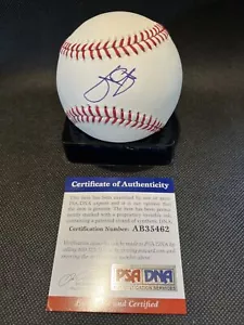 Julio Urias Dodgers de Los Ángeles firmado oficial de las Grandes Ligas de béisbol ~ certificado de autenticidad PSA - Imagen 1 de 4