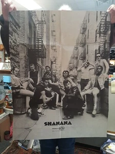 Raro Póster Vintage Shanana B/W Usado Como Encontrado - Imagen 1 de 6