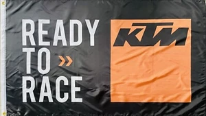 KTM 3x5ft FLAG BANNER DRAPEAU MOTOCROSS MAN CAVE GARAGE XC - Bild 1 von 1