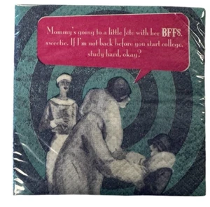 20 count IMproper Funny Cocktail Beverage Wine LATE BFF'S 5" Napkins Party Xmas - Picture 1 of 1