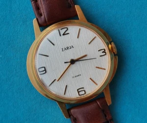 Soviet Vintage Watch ZARIA ZARJA ZARYA Gold Plated AU10 mov.2009B USSR 1980 - Picture 1 of 23