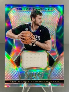 2013-14 Panini Select Swatches Kevin Love card #27 Silver Prizm No - 18/25