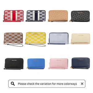 MICHAEL KORS Jet Set Travel Medium Smartphone Phone Wristlet Wallet - Picture 1 of 72