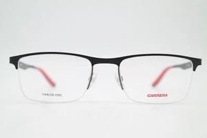 Carrera CA8810 YIH Black Red Silver Half-Rim Eyeglass Frame New - Picture 1 of 6