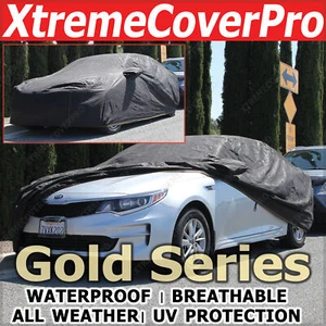 WATERPROOF CAR COVER W/MIRROR POCKET BLK for 2009 2010 2011 2012 2013 KIA OPTIMA - Picture 1 of 12