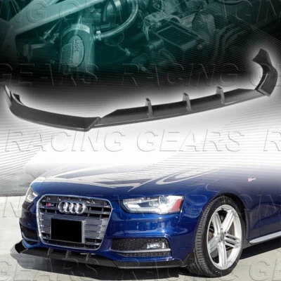 PARAGOLPES DELANTERO PINTADO CARBONO ALERÓN DIVISOR AJUSTE 13-16 AUDI A5 S5 S-LINE Foto 1 de 4