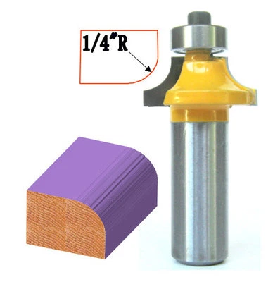 1pc 1/2" Sh 1/4" Radius 1" Cutting Diameter Round Over Router Bit sct-888 - Image 1 of 4