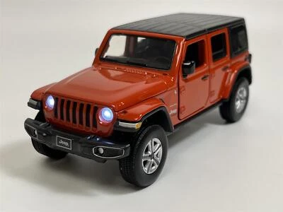 Jeep Wrangler Sahara Punk n Orange LHD 1:32 Scale Light & Sound Tayumo 32170016 - Image 1 of 4