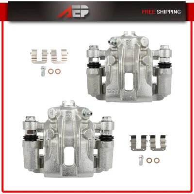 Par de pinzas de freno traseras para Kia Forte Koup 2010 2011 2012 2013 con soporte Foto 1 de 4